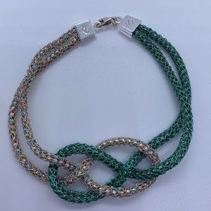 Handmade Knitted Wire Celtic Knot Bracelet